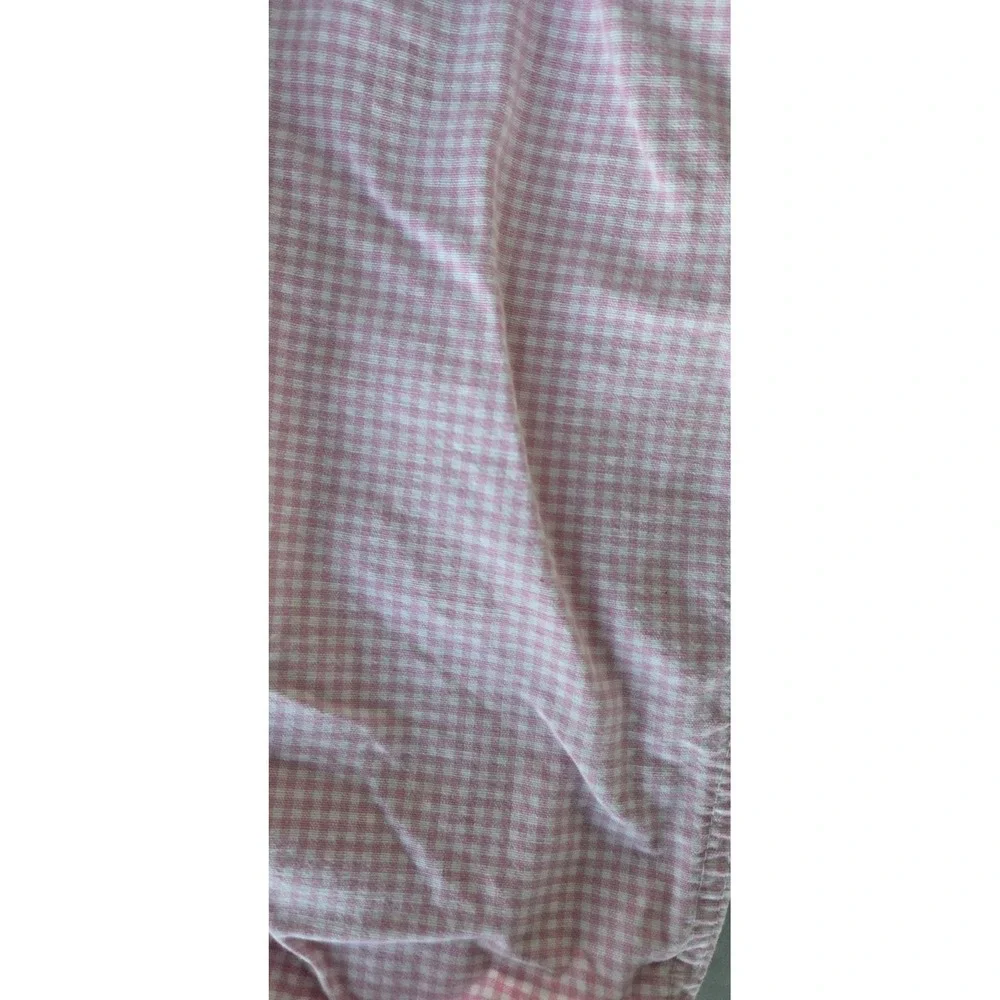 Vintage OshKosh B'gosh Pink Gingham Check Overalls Girls Baby Toddler 24‎ Months